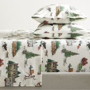 Pottery Barn National Lampoon's Christmas Vacation Percale Sheet Set!